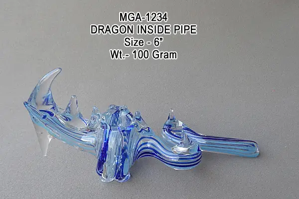 Dragon inside pipe